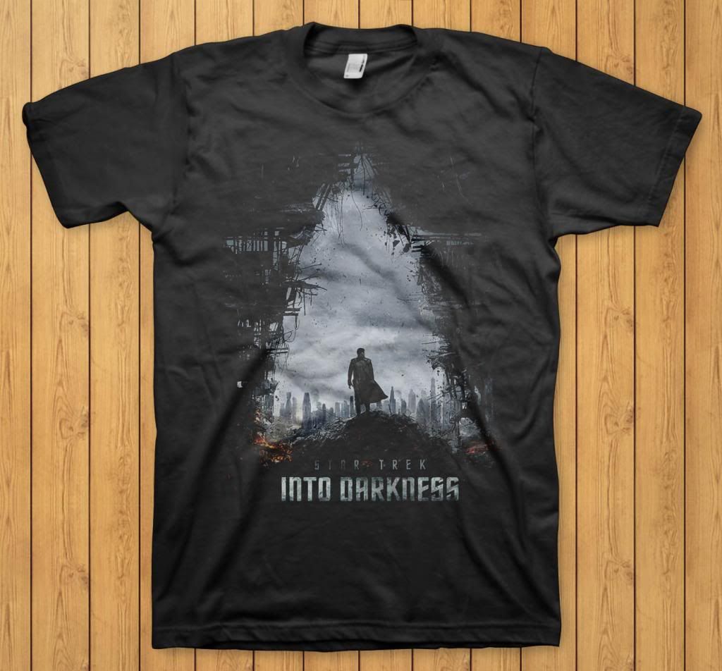star trek into darkness Black T Shirt