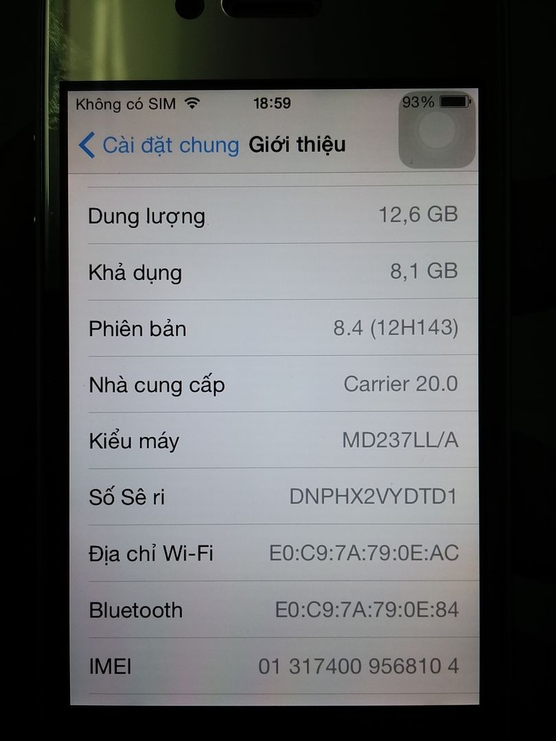 Iphone 4s 16gb trắng LLA Mỹ 98% - 1