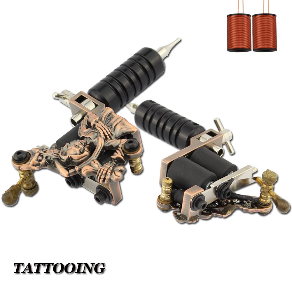 Professional Complete Tattoo Kit 4 Top Machine Gun 40 Ink 50 Needle