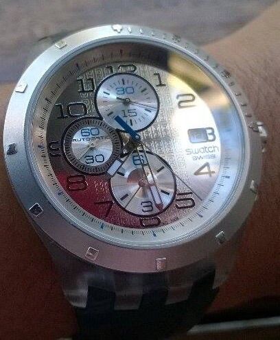 Đồng hồ Swatch Swiss , 6 kim chronograph , automatic , hàng khủng giá tốt - 7