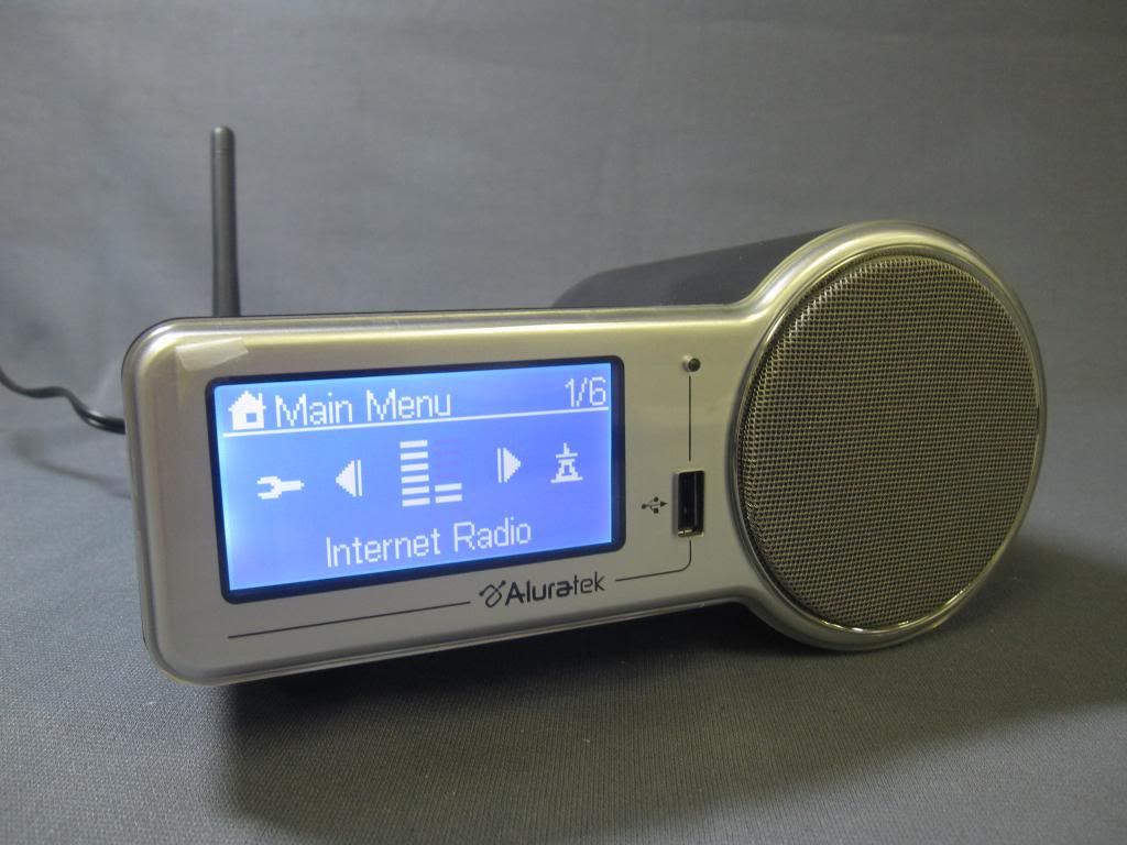 Aluratek Radio Alarm Clock with Built in WiFi AIRMM01F No Remote