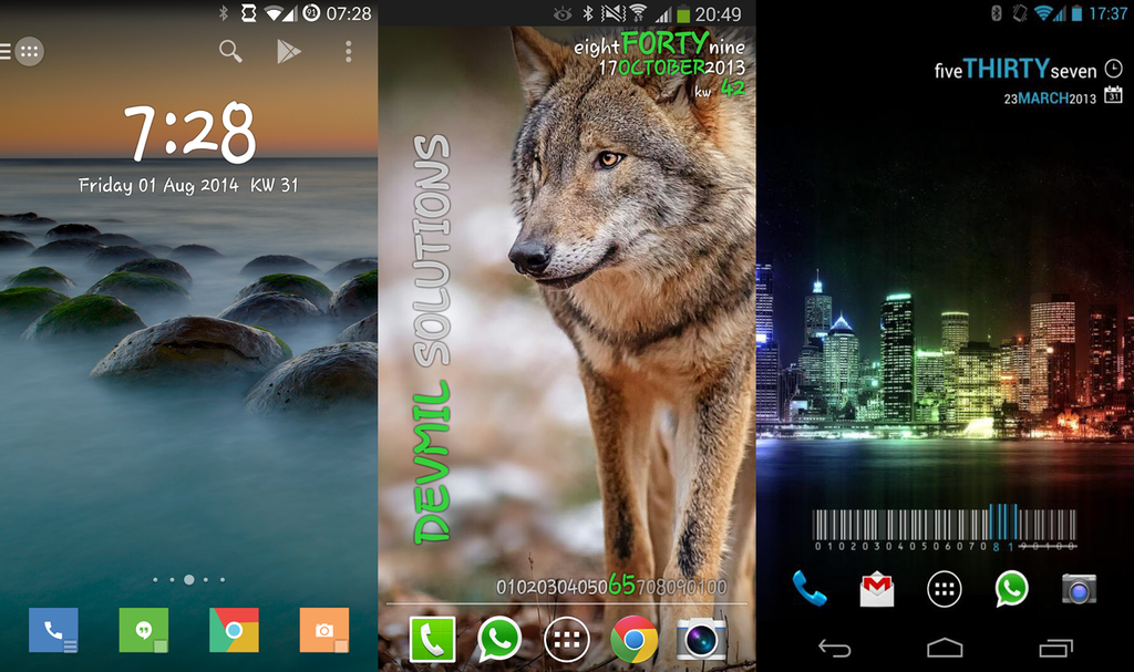Minimalistic Text: Widgets