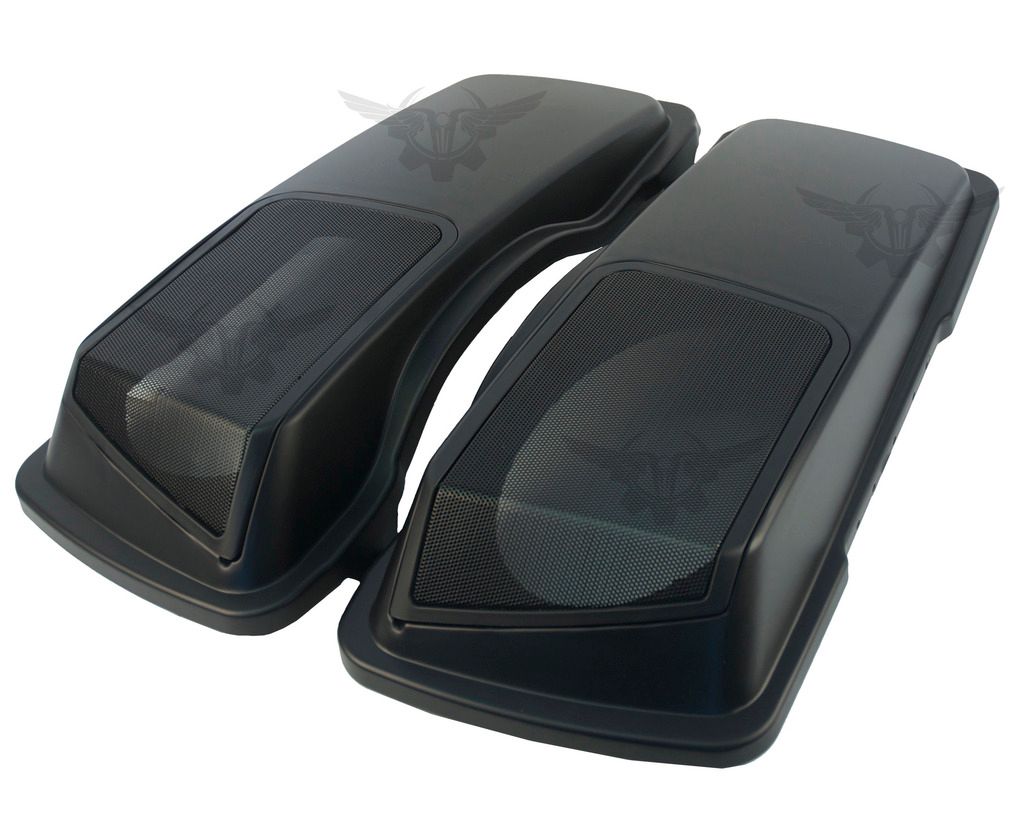 Matte Denim Black 6x9" CVO Saddlebag Speaker Lids for Harley Davidson