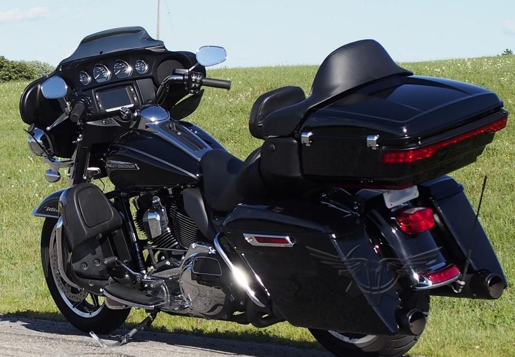 2014 2016 4.5" Stretched Hard Saddlebags Extended Harley Saddle Bags