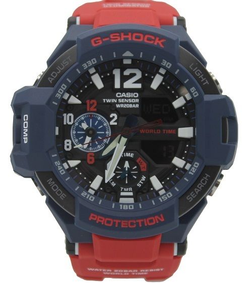 New Casio G-Shock G-Aviation Twin Sensor with Illuminator Mens Watch