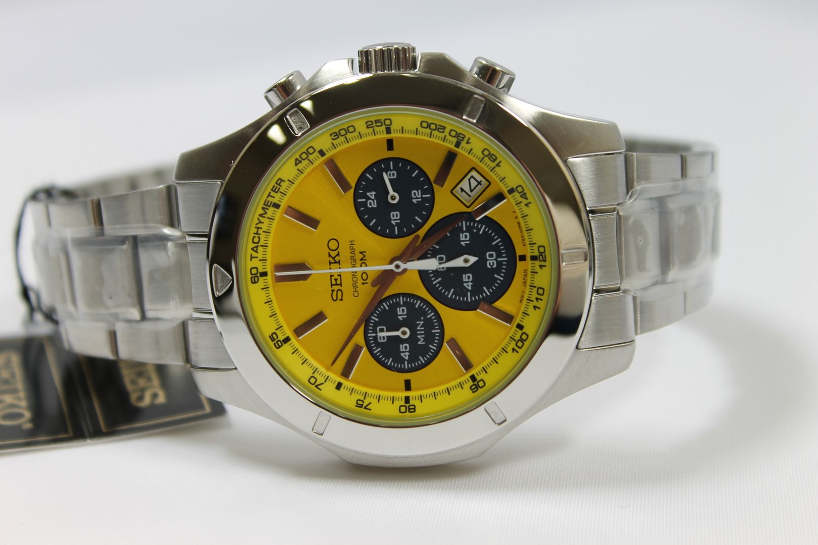 seiko yellow dial chronograph