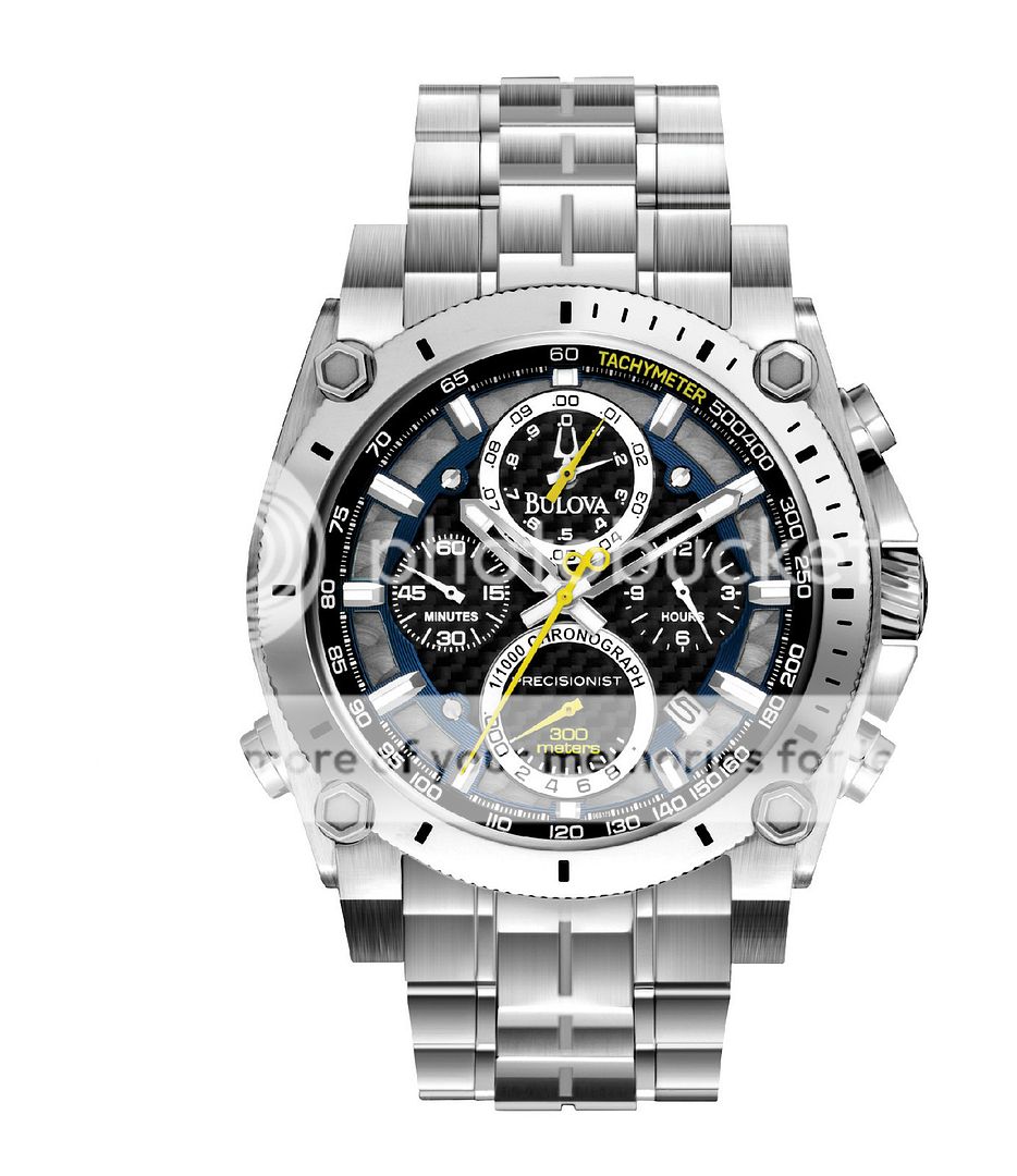 new bulova 96b175 precisionist chronograph carbon